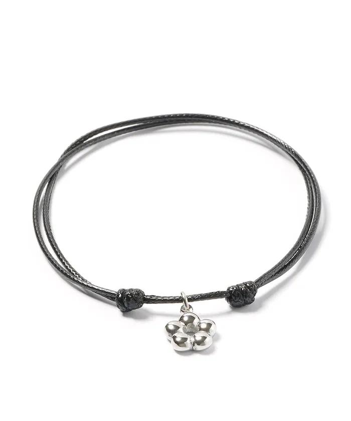 Donut Flower Pendant String Knot Bracelet (C2503AC1353_RD)