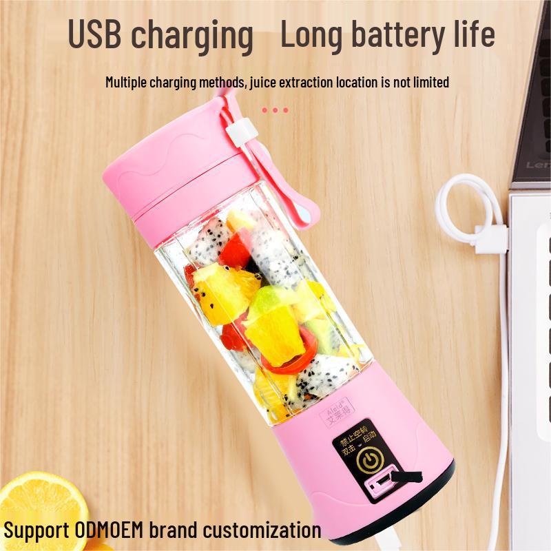 

Portable Electric Juicer Cup for Home Use Two Blades синій