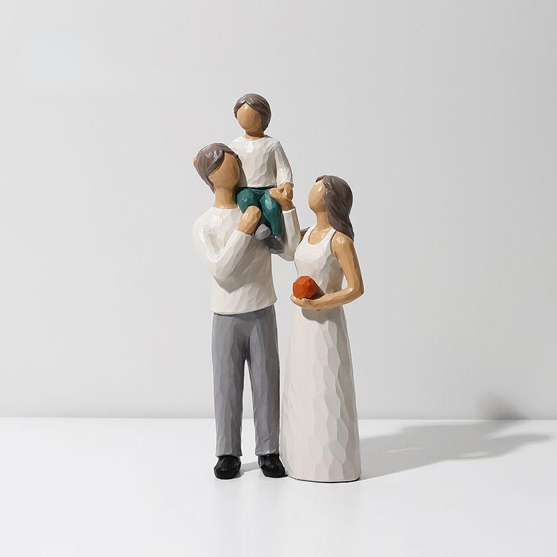 Home Decor Resin Statue People Model Figurines for Interior Home Decoration Accessories Living Room Decoration Christmas Gifts