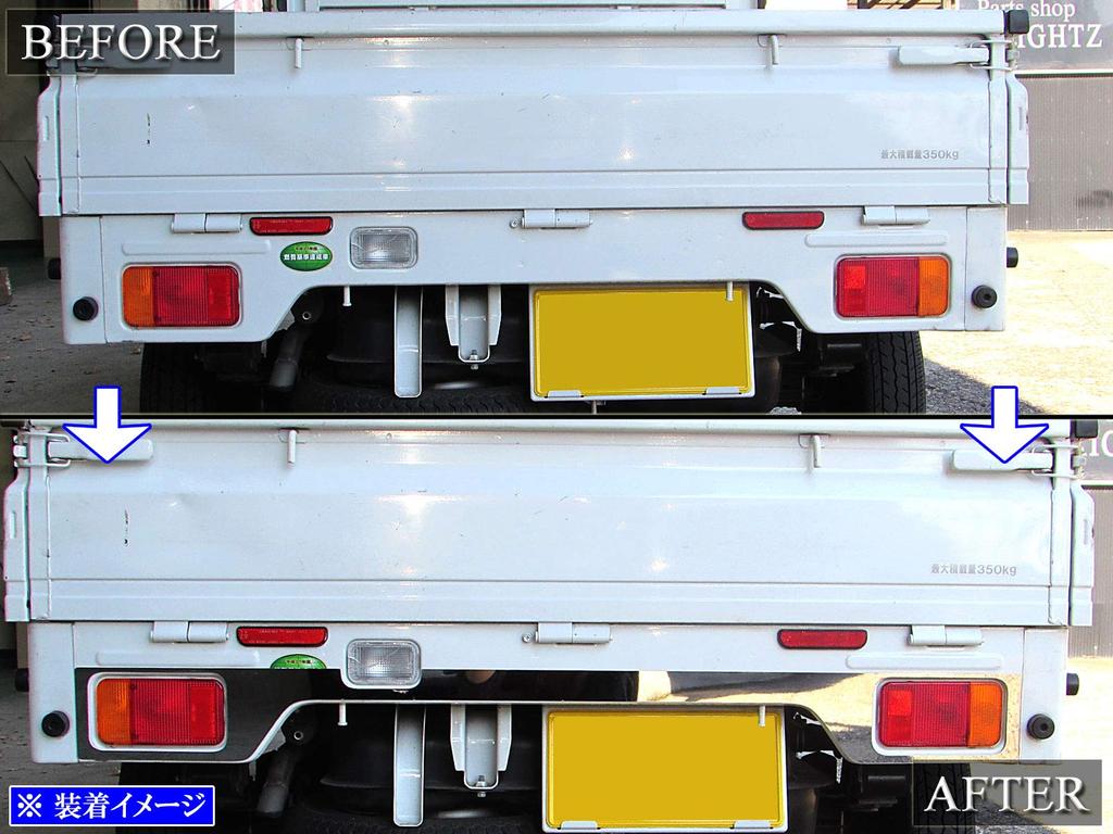 BRIGHTZ Carry Truck DA16T Stainless Steel Plated Tail Panel DA16 DA A16 16 Carry Truck Carry Truck Carry Truck Carry Truck Ultra-Mirror [TRU-MOL-142]