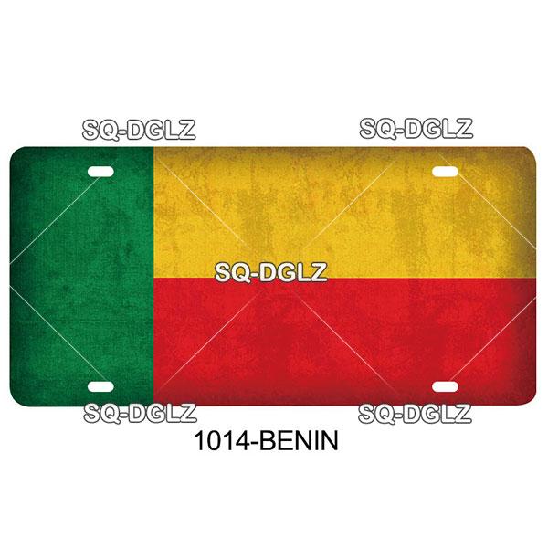 [SQ-DGLZ] AB Stadt Nummernschild Metallschild Vintage Plakette Blechschild Wanddekoration für Bar Landesflagge Polen/Brasilien/Australien