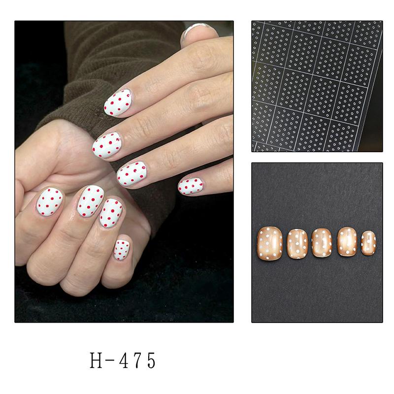 1 Sheet Nail Art Hollow Out Sticker Star Butterfly Love Adhesive Template Stamp Stickers Nail Art Decoration Charm Nail Decals