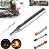 Adjustable Outdoor Cooking Blow Fire Tube Stainless Steel Torch Pocket Bellow Camping Blowing Fire Stick Survival Gear