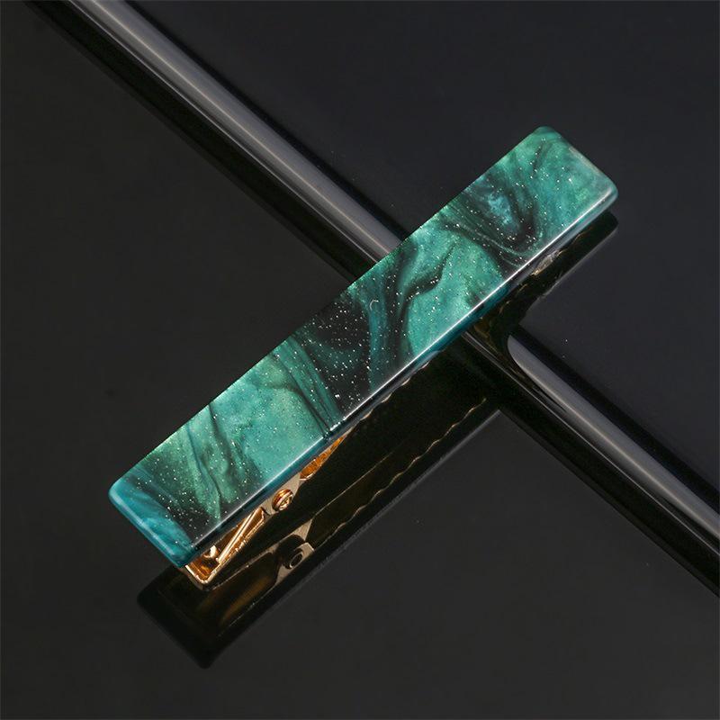 Korean Style Leopard Print Marble Hair Clip for Women