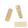 30 Sets Battery Connectors Gold Plated Brass Battery Power Connection Male Female Plug Kit
