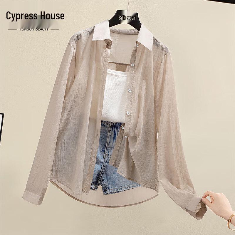 Women s Lightweight Drop-Shoulder Long-Sleeve Lapel Shirt OS