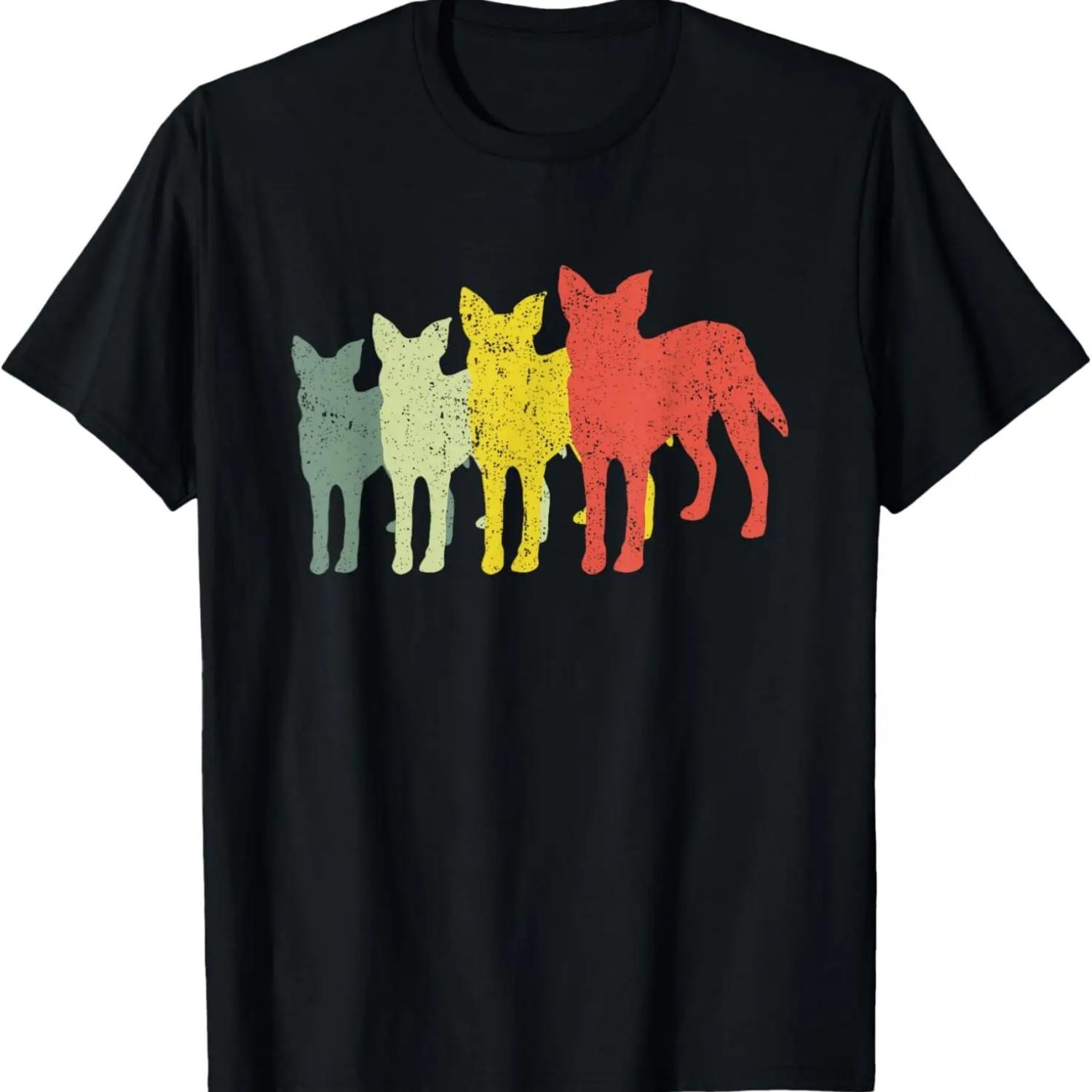 

Dog Mom & Dad Silhouette - Vintage Texas Heeler T-Shirt S чёрный