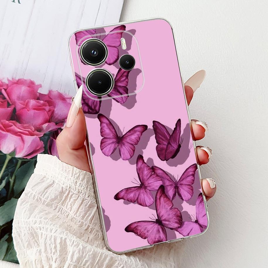 Silicone Case For Xiaomi Redmi Note 14 4G EU 2025 Cover Cool Lion Leopard Dragon Animals Soft Slim Coque For Note14 4G EU Fundas