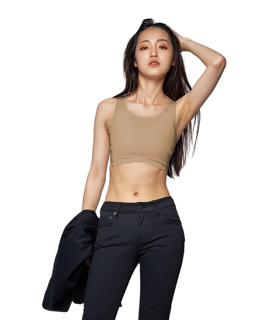 

Nstyle Half Bust Flattening Nabe Chest Sarashi Smaller Japanese Style Mocha Gray Top, Innerwear, Shirt, Genderless, ftm, Flattening, Bra, Breasts,