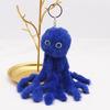 New Creative Octopus Fur Ball Keychain Cute Octopus Marine Life Plush Doll Bag Pendant Accessories