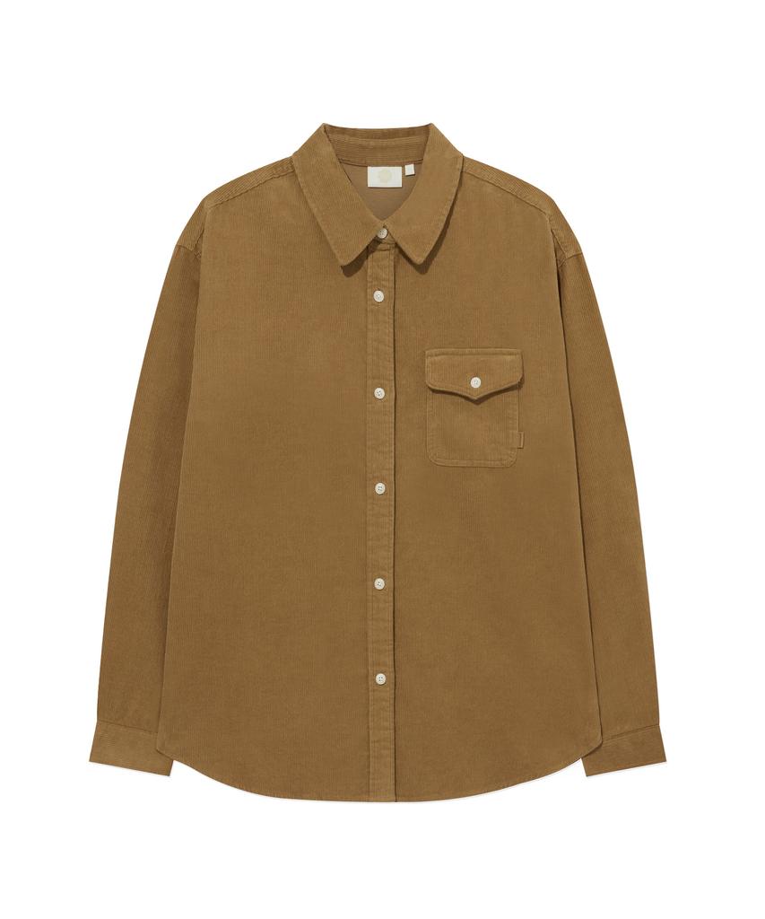 COVERNAT WOMAN Corduroy Shirt Camel