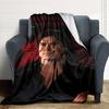 Damon Salvatore Vampir Decke Weiche Wohndecke für Zuhause Schlafzimmer Bett Sofa Reise Büro Einfarbige Weihnachtsdecke
