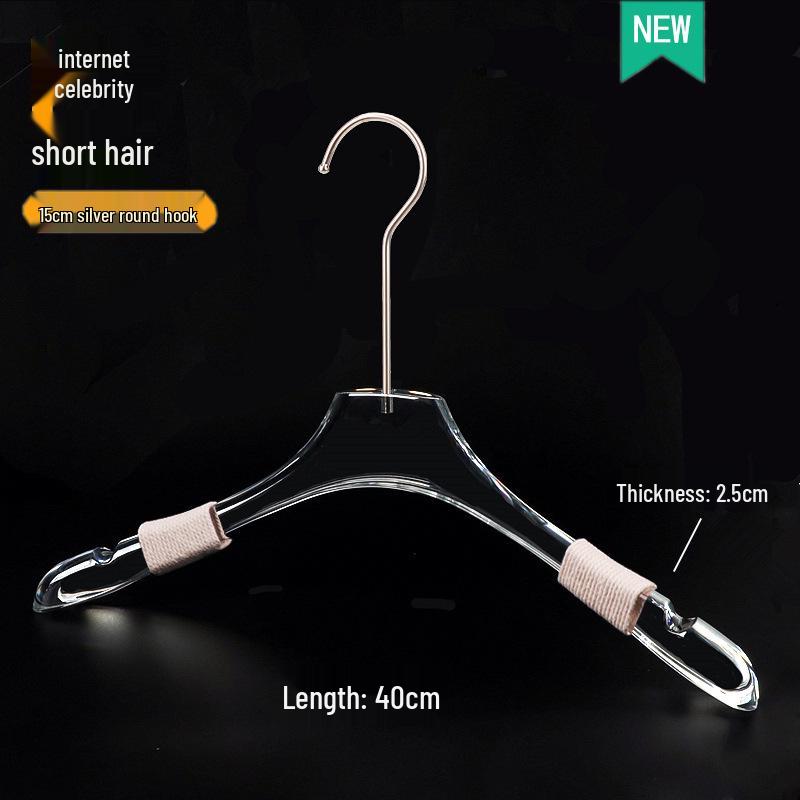 Acrylic Non-slip Hangers for Children's, Men's, and Women's Clothing