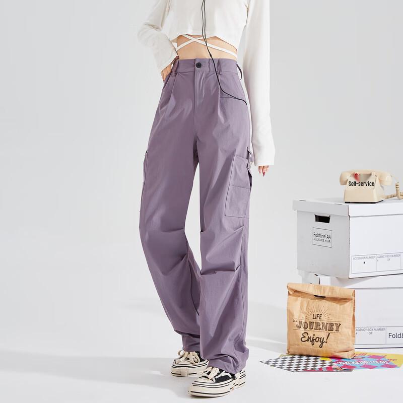 TonLion Women's Loose Casual Cargo Drawstring Cuff Pants