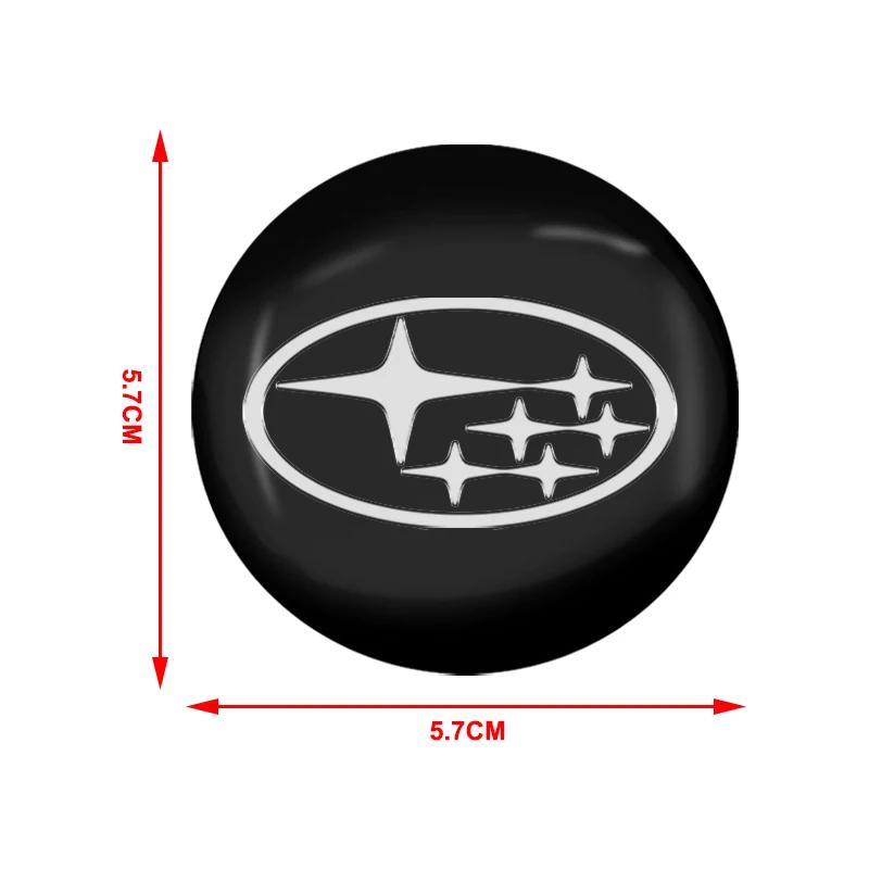 4pcs 56mm Car Wheel Center Hub Cap Rim Cover Emblem Stickers For Subaru Forester SG5 SH SJ Impreza XV Legacy Outback WRX STI GC8 erg3