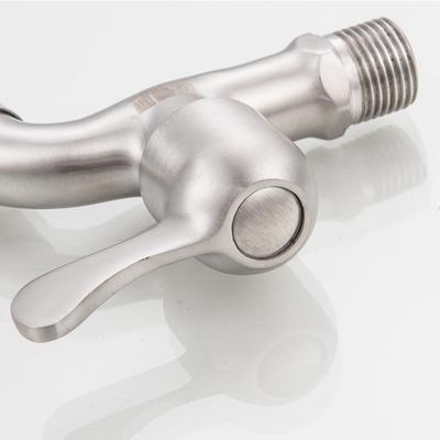 304 Stainless Steel Garden  Lengthen Fast Open Faucet /washing Machine Cold Water Faucet /Mop Pool Taps