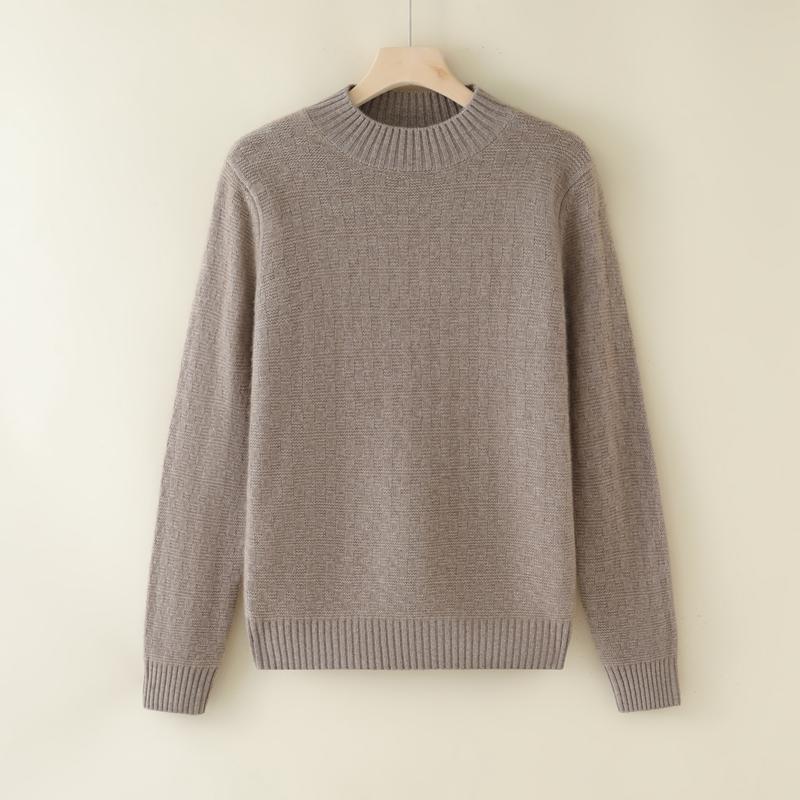 

Жіночий кашеміровий светр Qinghe кашемір 100% кашемір жіночий осінньо-зимовий кашеміровий пуловер м який і теплий XL коричневий