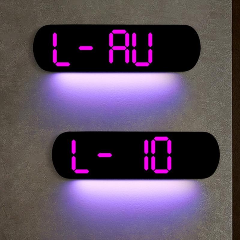 Stylish LED Digital Alarm Clock with Adjustable Brightness Wall Mount Clock Perfect for Bedroom, Offices,Home Decors