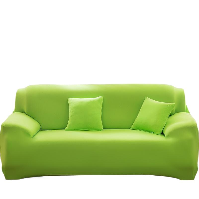 Gelber Elastischer Einfarbiger Sesselbezug Sofa All-Inclusive Couchbezug 1 2 3 4 Sitzer Couchschutz Dehnbar für Zuhause