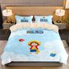 Japanese Anime Lufy Quilt Duvet Pilowcase 3D Printed O-ONE PIECE Beding Set Soft Duvet Cover for Children Plus Young Boys Tenagers