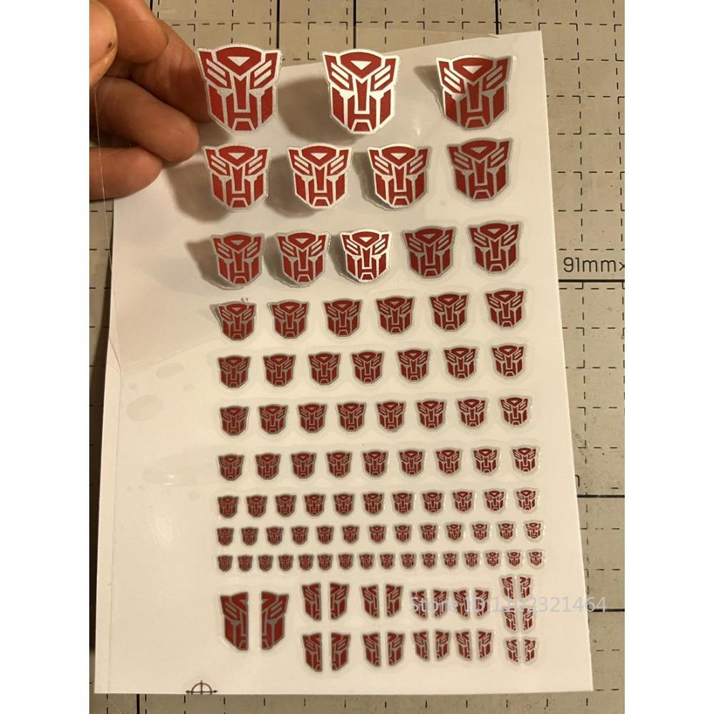 Decepticons Autobots G1 Çıkartmaları 45+ Sembol Çıkartma Özel Kendin Yap Sahne Aksesuarları Dekorasyon Araba Çıkartması