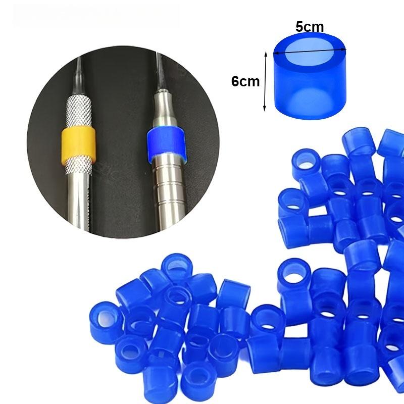 1Box Dental Silicone Identification Rings for Instrument Labeling, Disinfection, Sorting, and Sterilization; Heat-Resistant
