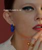 Lisa Style 2021 Trendy Geometric Round Earrings: Light Luxury Design
