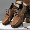 Mens Casual Hiking Shoes Leather Soft Bottom Walking Shoes for Men Luxury Comfortable Driving Shoes Plus Size 38-46