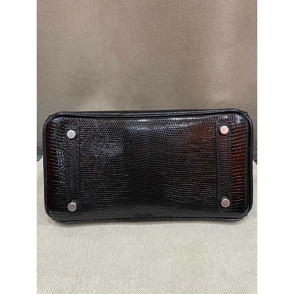 Haute Couture halbhandgefertigte Tasche mit Eidechsenmuster 25/30cm Echtleder Commuter-Tragetasche Damen große Kapazität