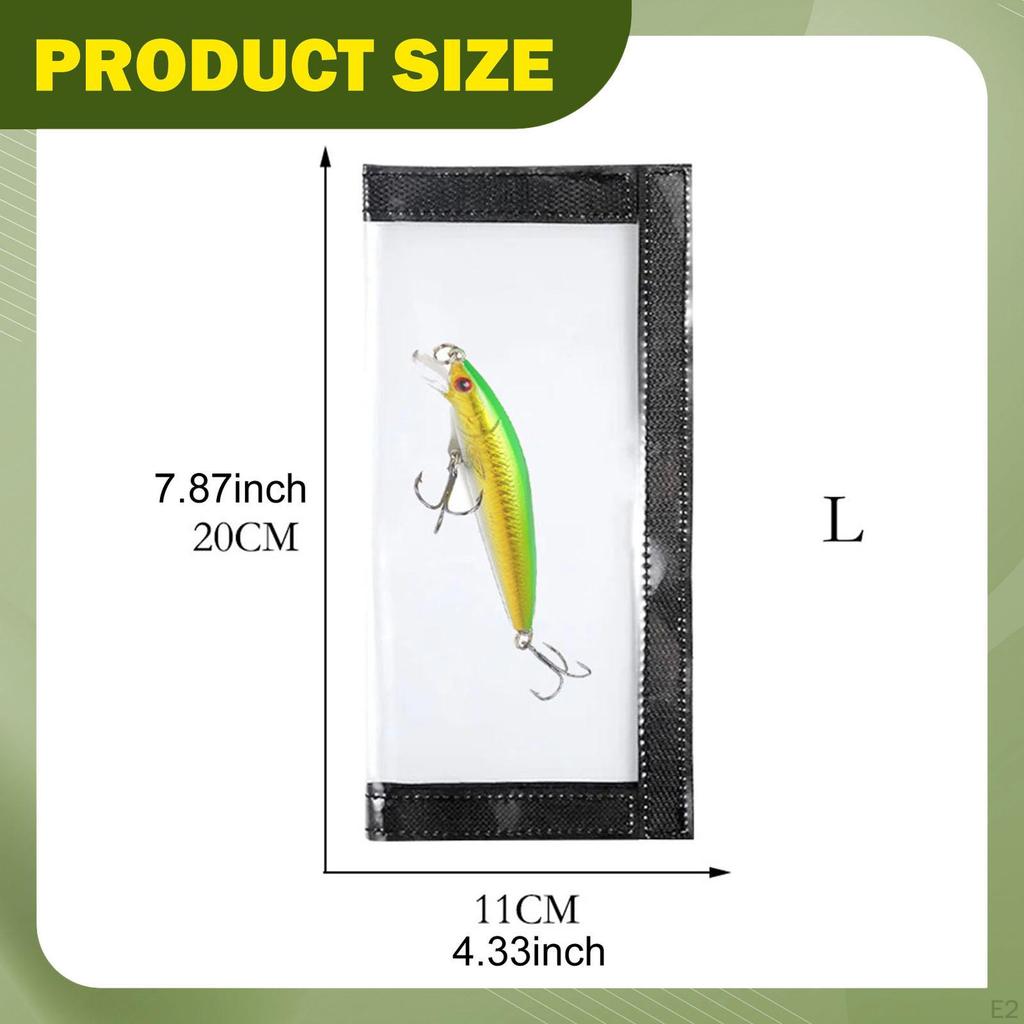 4 Pieces Fishing Lure Wraps Hook Covers Transparent Protection Storage Bags