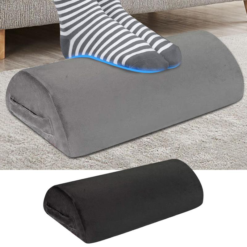 Adjustable Foot Rest Under Desk Soft And Breathable Memory Foam Foot Stool Extendable Height Strong Support Footrest Pillow For