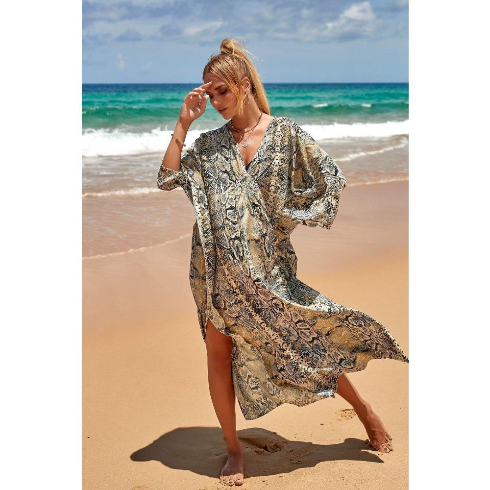 Women's Loose Plus Size Beach Cover Dress