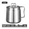 304 Stainless Steel Oil Storage Pot with Strainer