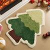 VIKAMA Christmas Imitation Cashmere Carpet Soft Non-Slip Bathroom Kitchen Floor Mat Cute Outdoor Indoor Door Mat Home Decor