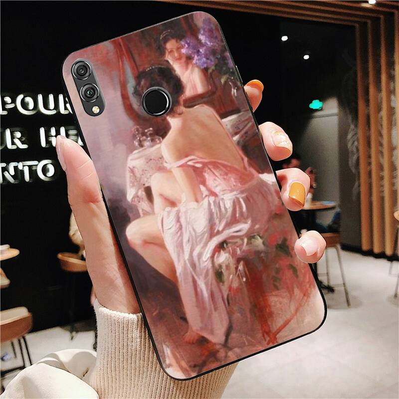 Renaissance art Painting Phone Case For Huawei Honor 7A 7C 8 8x 9 10 20lite Fundas Coque for Honor 10i 20i Capa