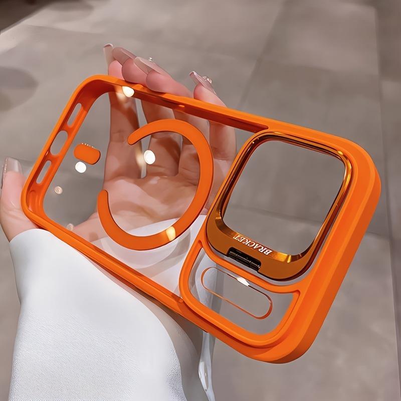Camera Bracket for Magsafe Case for iPhone 17 Pro Max Lens Film Magnetic Clear Phone Cover for iPhone 16 15 14 13 Pro Max 17Pro