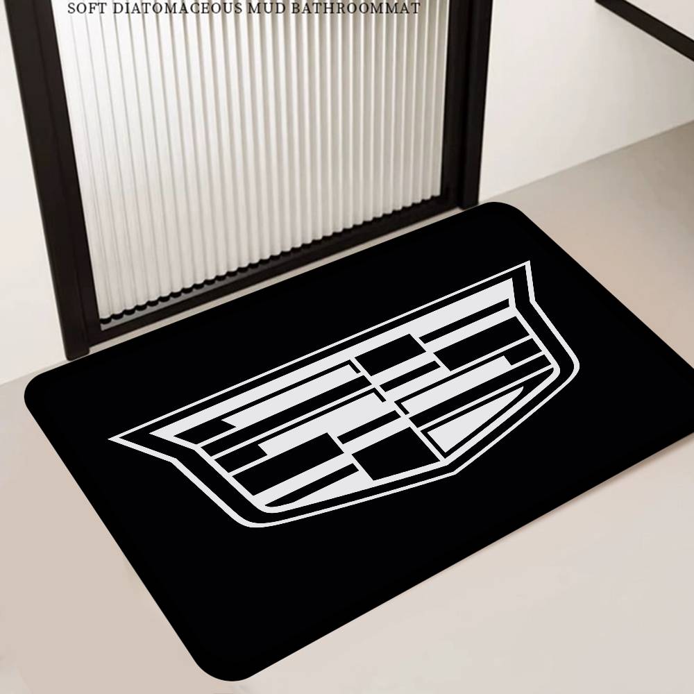 AABKH1 C-Cadillac Car Door Mat Washable Non-Slip Living Room Sofa Chairs Area Mat Kitchen Doormat Area Rug