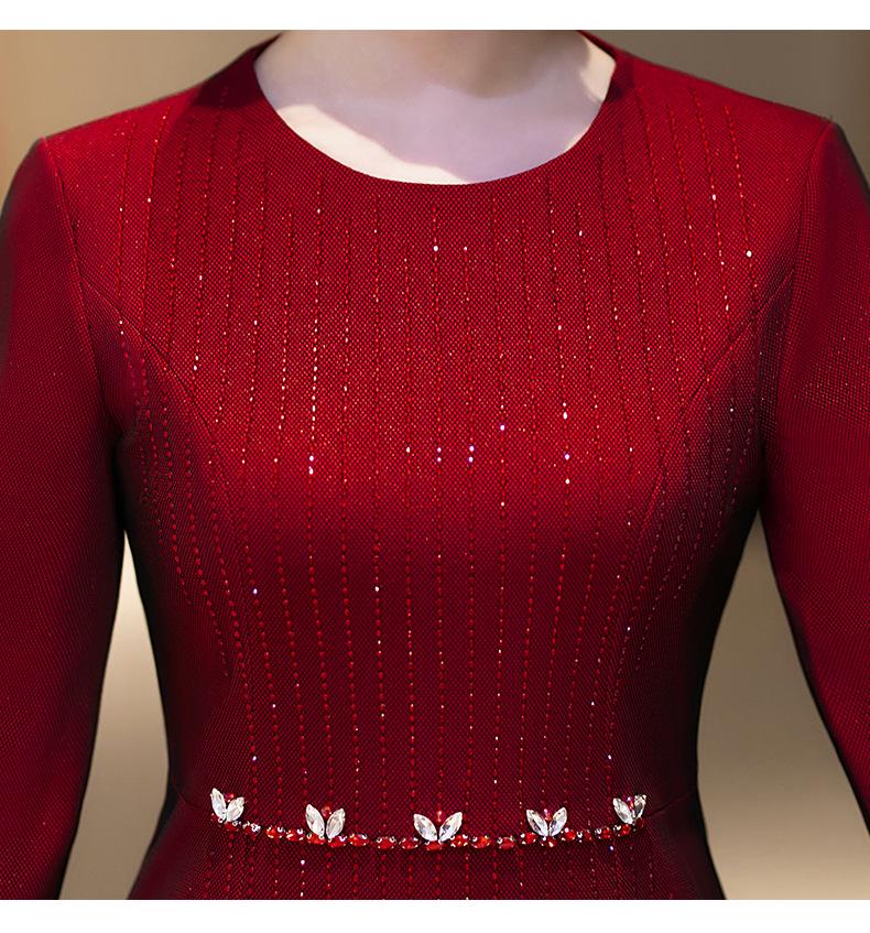 Elegantní sametová pelerína svatební kabát pro tchyni – jarní styl čcheongsamu