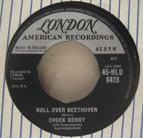 

7inch Record CHUCK BERRY - Roll Over Beethoven 45HLU8428 London Records, UK Rock Used