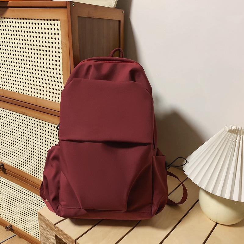 Backpack Simple Large Capacity Travel Backpack Female Leisure Japanese Junior High School Student High School Student School Bag Male