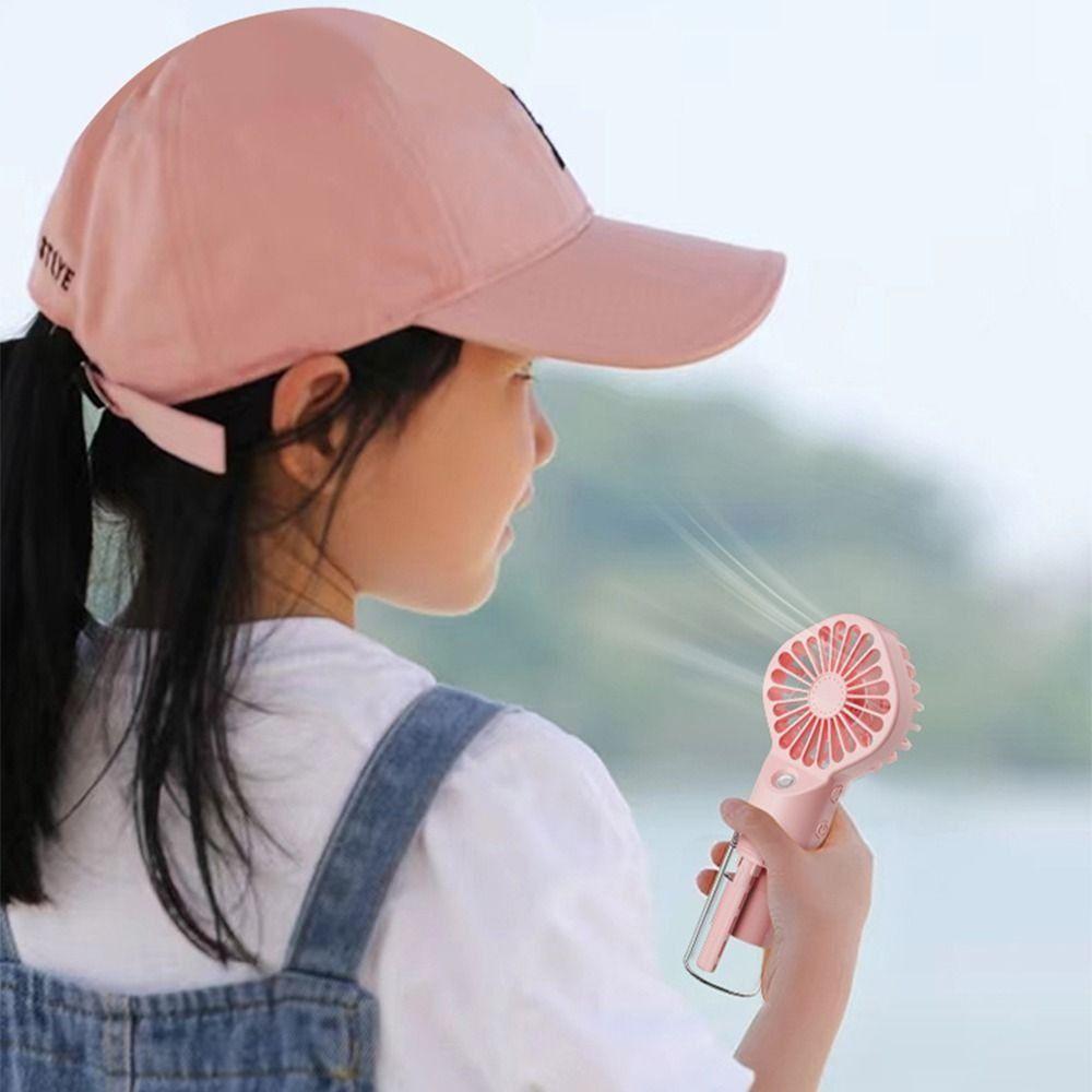 Colorful Cooling Spray Fan Durable Small Personal Cooling Fans Handheld Misting Fan  Outdoor