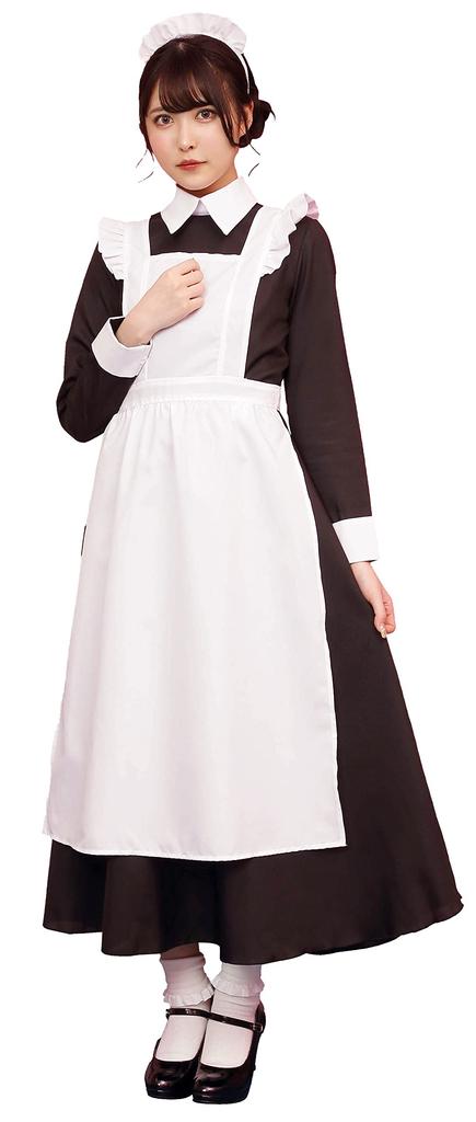 Clearstone Tokimeki Graffiti Cosplay Halloween Retro Lang Maid L Schwarz Damen