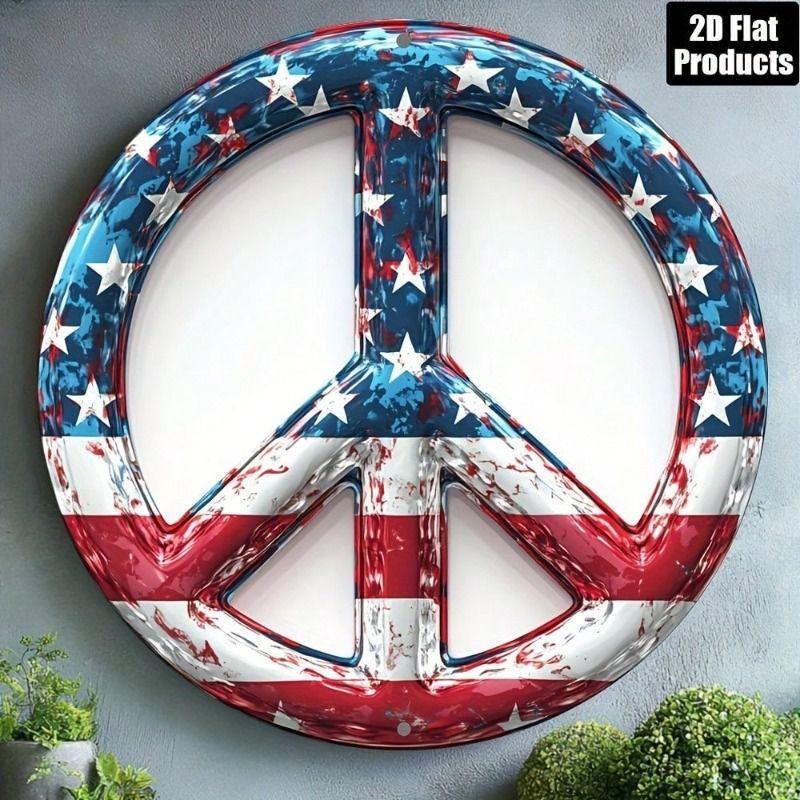 Metal Tin Sign 2D Wall Art Home Decor Flat Hanging Decorative Plaque