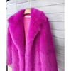Cappotto in Pelliccia Sintetica da Donna, Pelliccia Sintetica, Modello Lungo, con Collo Imbottito, Cappotto Invernale da Donna Extra Lungo
