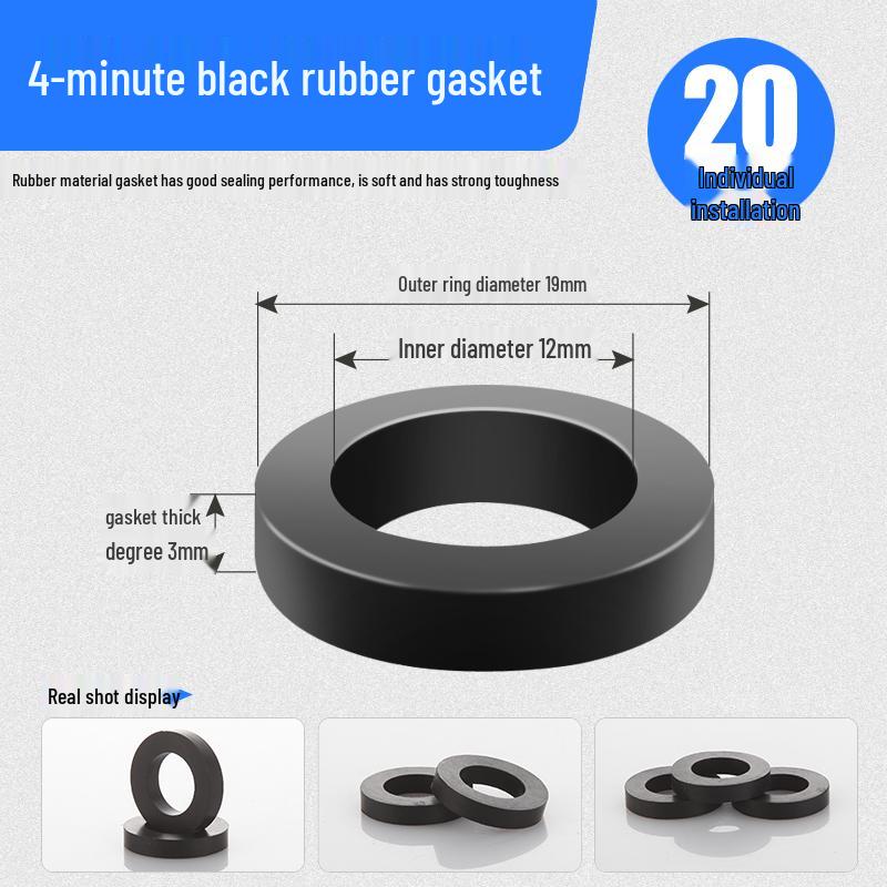 Силиконовая резиновая прокладка и сильфон для душевого шланга и входа воды, утолщенные, 1 дюйм