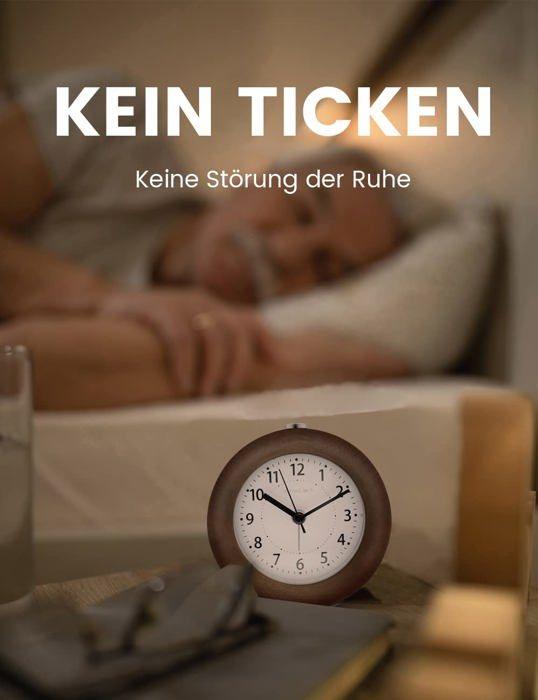 Réveil - aboveclock - aboveclock-02 - bois naturel - snooze 5 minutes - veilleuse intégrée