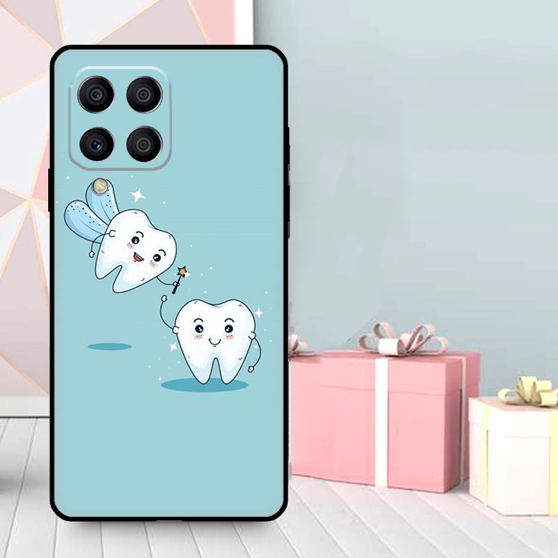 Cute Tooth Dentist Case For Samsung Galaxy M56 M52 M32 M53 M16 M11 M21 M31 M35 M12 M13 M14 M15 M36 M55 M34 M54