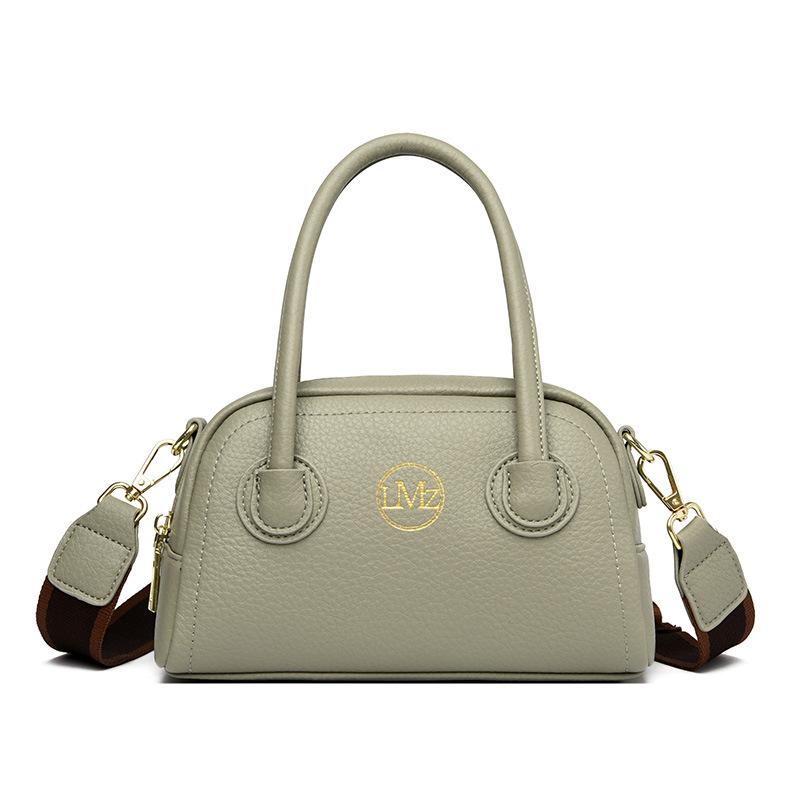 

Small bag women s bag 2025 new fashion soft leather women s portable messenger bag women s versatile middle-aged mother shoulder bag сірий колір
