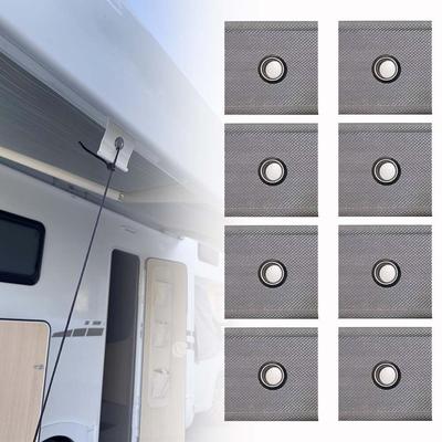 8pcs Camper Camping Awning Hooks With Holes Awning Installation Tools Practical RV Tent Hangers