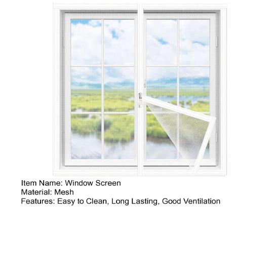 Window Replacement Universal Kit Mosquito-proof Fastener Screen Fit DIY Adjustable Mesh